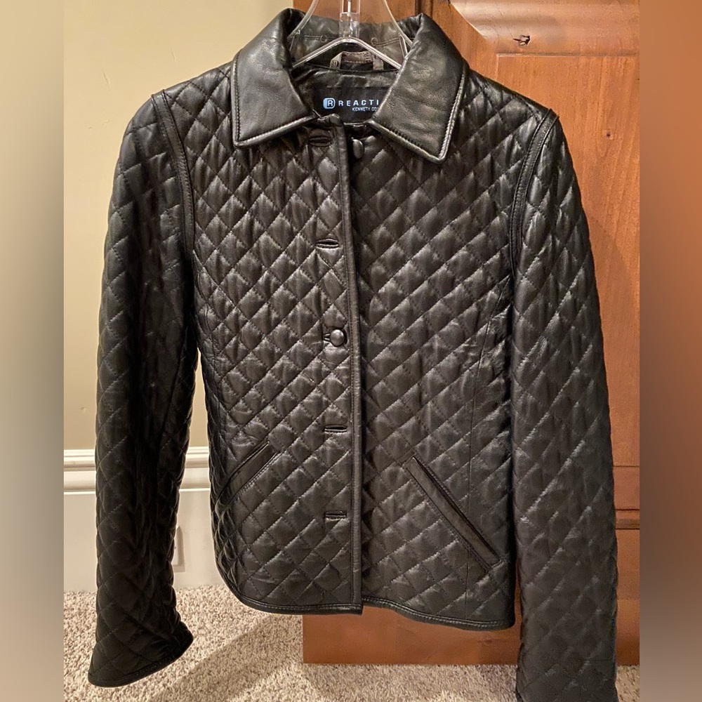 Kenneth Cole Quilted leather jacket